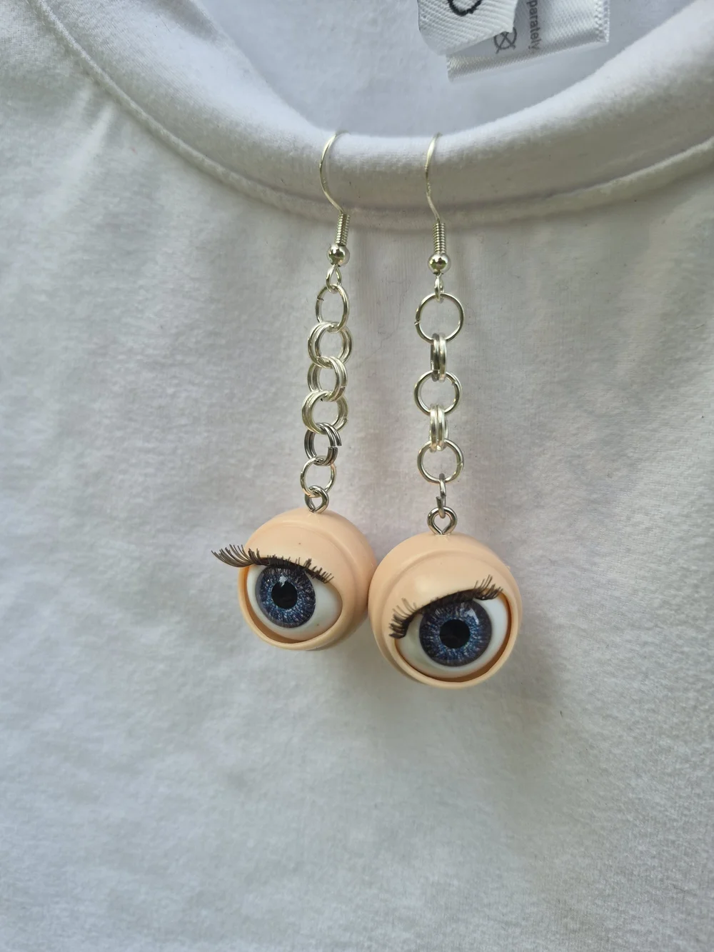 Functional Doll Eye Earrings